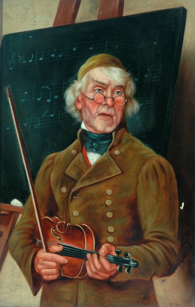Musicista con violino da T. Clare